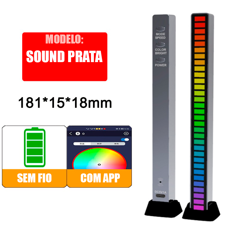 Lâmpada Inteligente "Sound" RGB